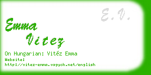 emma vitez business card